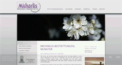 Desktop Screenshot of michaelis-bestattungen.de
