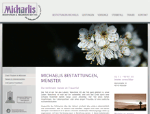 Tablet Screenshot of michaelis-bestattungen.de